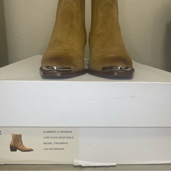 NIB CELINE TRIOMPHE CRUISER BOOTS CHELSEA BOOT IN SUEDE CALFSKIN - SIZE 41 - Picture 9 of 16